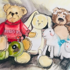 Nr. 594, Aquarell, 39 x 42 cm