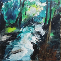 Nr. 330, Wasserfall, 60x60