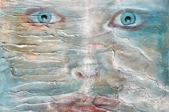 Nr. 708, "BLICK (Blick auf die ökologischen Krisen der Gegenwart)", Öl auf Leinwand, 60x60 vm