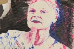 Nr. 691, "Vivienne Westwood", Acryl auf Karton, 43x43 cm
