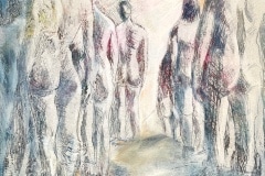 Nr. 707, "WAS BLEIBT",  Sgrafito, 60x60 cm,  Beitrag zur Steiermarkhof - Schau 2023
