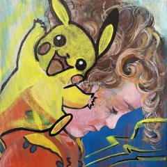 Nr. 731, Portrait, Acryl auf Leinwand, 30x30 cm